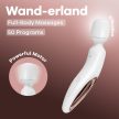 Wand-erland White/Rosegold – újratölthető wand masszírozó 50 rezgésbeállítással