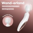 Wand-erland White/Rosegold – újratölthető wand masszírozó 50 rezgésbeállítással