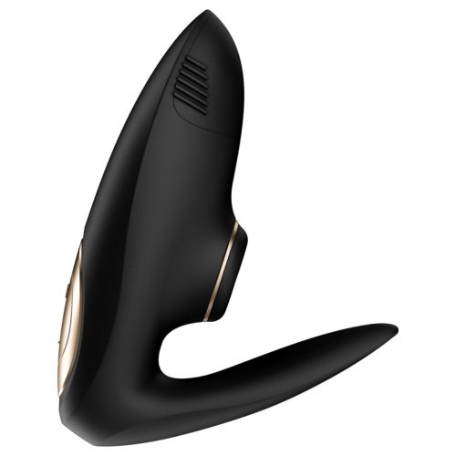 Satisfyer Pro 4 Couples – léghullámos párvibrátor 12 vibrációs programmal (fekete)