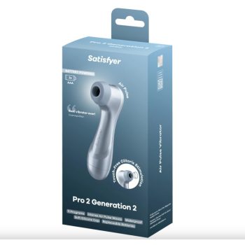   Satisfyer Pro2 Gen2 léghullámos csiklóizgató – Air Pulse stimulátor (kék)
