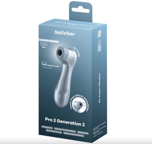 Satisfyer Pro2 Gen2 léghullámos csiklóizgató – Air Pulse stimulátor (kék)