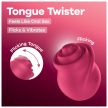 Satisfyer Tongue Twister – forgó nyelves csiklóvibrátor 8 nyelvmozgással és 8 vibrációs móddal