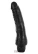 Seven Creations Vinyl P-Shape Vibrator Black- Realisztikus vibrátor ( fekete)