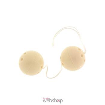   Seven Creations Plastic Balls Ivory- Intim-izomzat erősítésére alkalmas gésagolyó