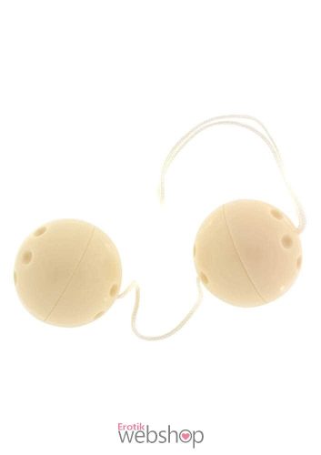 Seven Creations Plastic Balls Ivory- Intim-izomzat erősítésére alkalmas gésagolyó