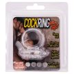 Seven Creations Cockring Silicone Vibrating Clear- Szintelen, csiklóizgatós, vibrátoros