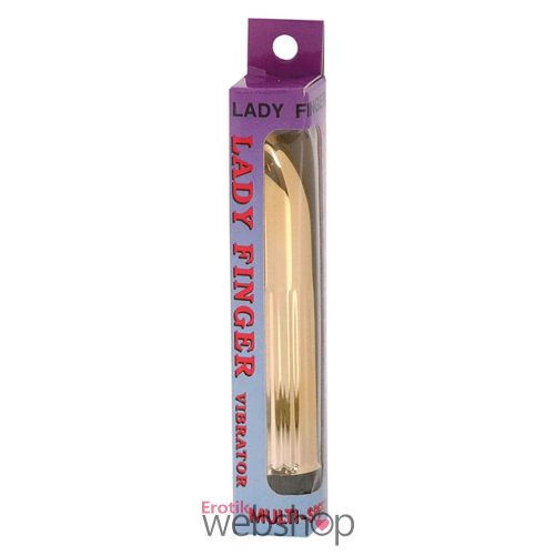 Seven Creations - Lady Finger Vibrator Gold - Arany színű, Klasszikus rúdvibrátor