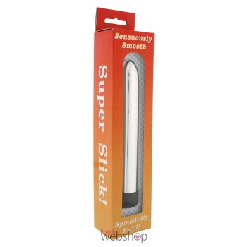   Seven Creations Super Slick Vibrator Silver- Letisztult felületű, ezüst színű vibrátor