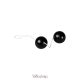 Seven Creations - PVC Duotone Balls Black - fekete, Intim-izomzat erősítésére alkalmas gésagolyó 