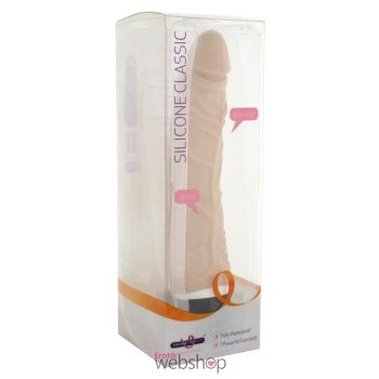  Seven Creations Classic Slim Vibrator Nude - 7 rezgésű, bőrbarát, Klasszikus vibrátor