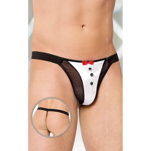 Softline - Thong 4433 white/ SL - Férfi ünnepi tanga