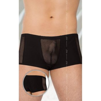   Softline Thongs 4515 - black    XL- Neccel kombinált fekete boxer alsó
