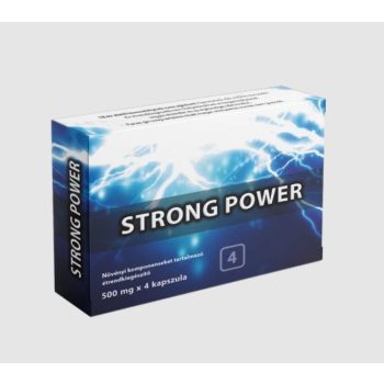   Strong Power Max kapszula férfiaknak 4 db – átgondolt választás gyógynövényes összetétellel