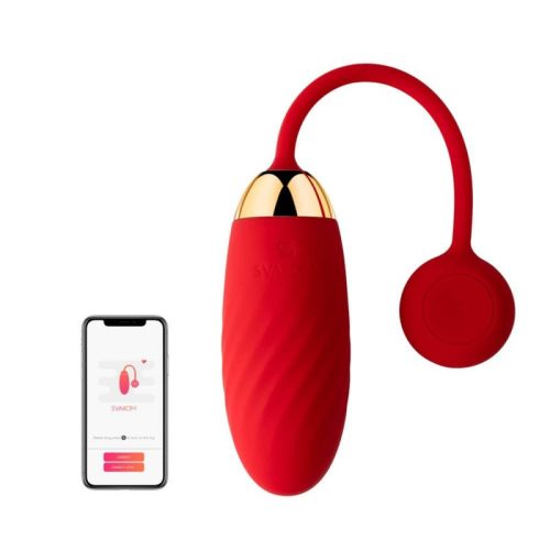 Svakom - Ella Neo Red - Applikációs, piros, vibrációs tojás 