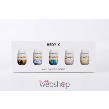   Svakom - Hedy X Mixed Textures 5 pcs - Prémium minőségű, maszturbációs tojások férfiaknak 5 db.