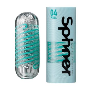    Tenga Spinner 04 PIXEL - maszturbátor férfiaknak Puha, zselés anyagból