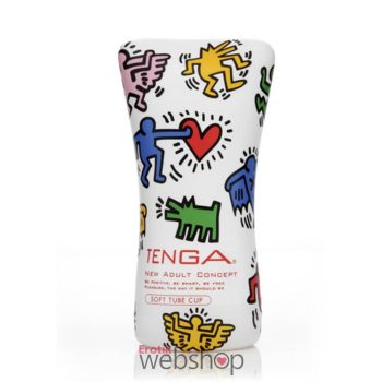   Tenga - KEITH HARING CUP Soft Tube - kiváló tapadást biztosító, férfi maszturbátor síkosítóval