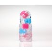 TENGA Bobble Crazy Cubes - Tenga, színes maszturbátor, rózsaszín-kék