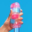 TENGA Bobble Crazy Cubes - Tenga, színes maszturbátor, rózsaszín-kék