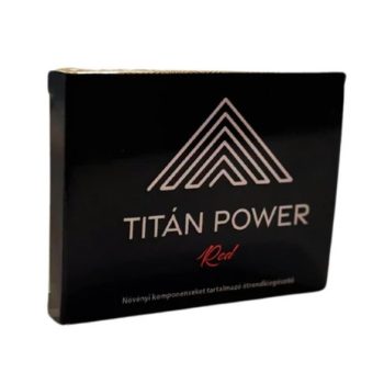   TITÁN POWER red - Gyógynövényes férfi potencianövelő kapszula 3 db – maca, ginzeng és növényi összetevők tudatos választáshoz