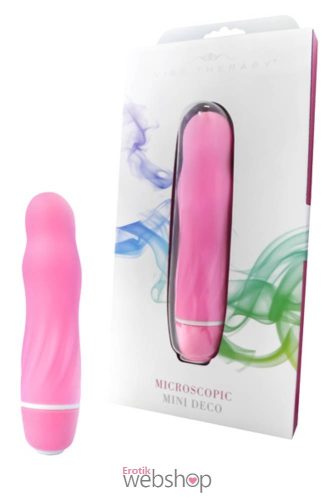 Seven Creations Vibe Therapy Microscopic Mini Deco Pink- Kis méretű, ergonómialiag kialakított rózsaszín vibrátor