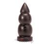 X-MEN 9.6 inch Butt Plug Black - Fekete, bőrbarát análdugó 24,5cm