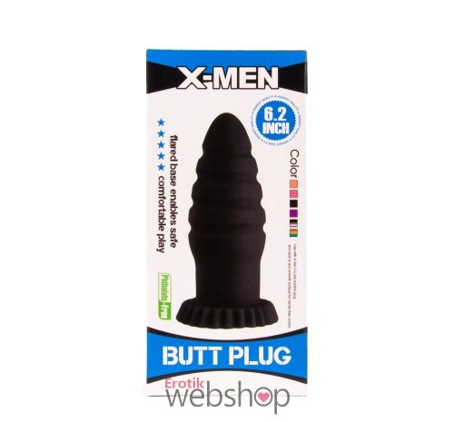 X-MEN 6.2 inch Butt Plug Flesh - Bőrbarát, testszínű análdugó 15,8 cm