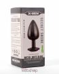 X-MEN Secret Shine Metal Butt Plug Gun Colour M- Fekete análdugó
