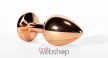 X-MEN Secret Shade Metal Butt Plug Rose L- Rózsaszín, köves, fém, análdugó
