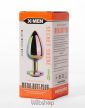 X-MEN Secret Shine Metal Butt Plug Rainbowheart L -Szíves, többszínű, köves dísszel, fém análdugó