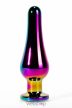 X-MEN Secret Shine Metal Blug Plug Rainbow L- Hosszított, köves, análdugó 