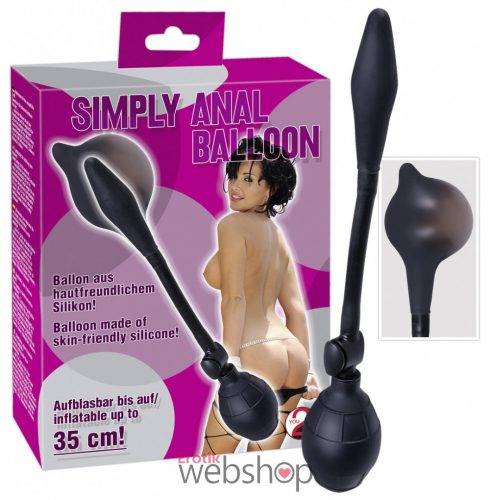 A You2Toys - Simply Anal Balloon - Uniszex, Fekete análpumpa Bőrbarát szilikonból készült szexjáték.