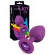 You2Toys -Colorful Joy Jewel Purple Plug - Lila, köves, bőrbarát, szilikon análdugó