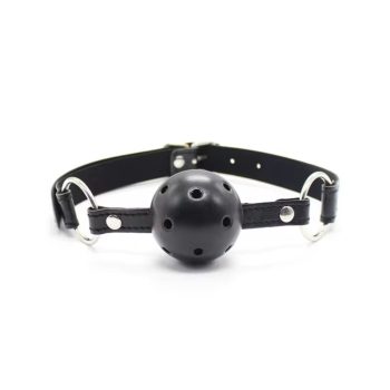  EwToys- Black Ball Gag - Fekete szájpecek