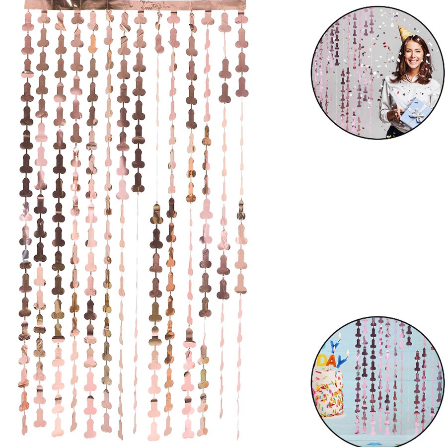 EwToys - Fütyi party függöny - 1Mx2M - rosegold EwToys - Fütyi party függöny - 1Mx2M - rosegold